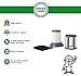 Green Label Brand Replacement Filter 1608602 for Bissell Zing Bagless Canister Cleaners. Fits: 1664, 1665, 1669 Series