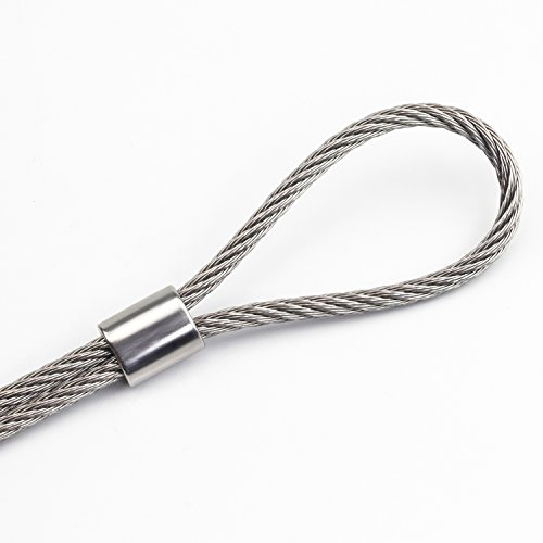 DYWISHKEY Stainless Steel Aircraft Cable 1/8″, 7×7, 328 ft