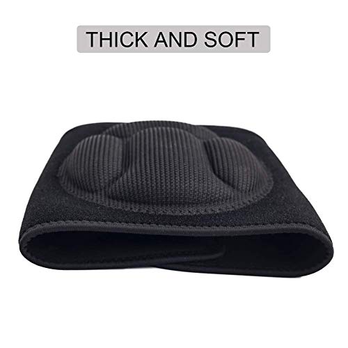 JYSW Knee Pads Comfortable Non-Slip, Thick Extra Foam Cushion for Scrubbing Floors, Gardening, Yoga & Construction, Soft Inner Liner, Strong Double Straps and Adjustable Easily