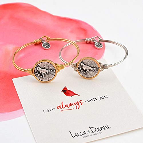 Luca Danni Cardinal Bangle Bracelet For Women Silver Tone Petite 