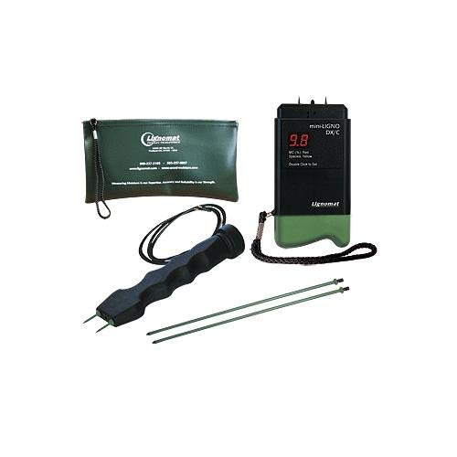 Lignomat D-2M Mini-Ligno DX/C Feuchtigkeitsmesser Für Holz | Mit E-12 Elektrode & Gehäuse | Messbereich 5-65%
