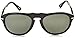Persol PO0649 Aviator Sunglasses, Black/Green, 54 mm