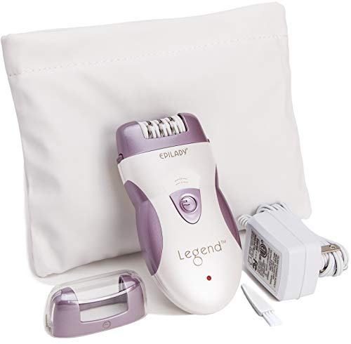 Epilady EP-810-33 Legend Rechargeable Epilator (Pearl White/Lavender) w/ EP-107 Epilady Coil Tweezer - Thumbnail 3