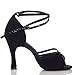 Miyoopark KL194 Women's Cross Strap Buckle Suede Leather Latin Salsa Tango Wedding Sandals