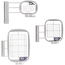 HONEYSEW 4-Pack Metal Magnetic Hoop Set For Brother & Babylock Embroidery Machines - SA437, SA438, SA439, SA441 Sizes