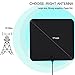 HD TV Antenna for Digital TV indoor , HDTV Digital Antenna  with Detachable Amplifier Signal Booster for 50 Mile Range, HYONE 2018 Upgraded for Better Signal