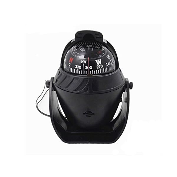 Adjustable-Sea-Illuminated-Pivoting-Marine-Compass-for-Caravan-Truck-Boat-Black
