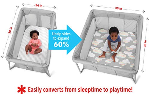 skip hop play to night travel crib