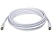 Monoprice RG6 Quad Shield CL2 Coaxial Cable with F Type Connector, 10ft, White primary