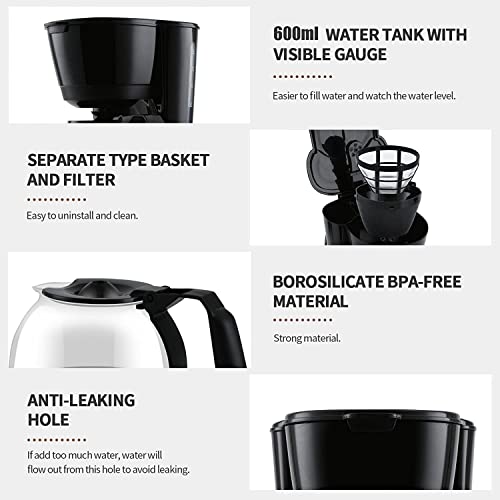 BOSCARE Programmable Coffee Maker, Drip Coffee Maker, Coffee Machine