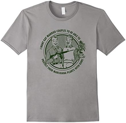 Mens I want gay married couples to be able to T-Shirt XL Slate