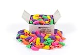 Charles Leonard Eraser Caps, Latex Free, Assorted Colors, 144/Box (71544) (Office Product)