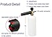 Tikteck Car Wash Pressure Washer Jet Adjustable Foam Wash Gun Bottle Car Wash Gun Snow Foam Lance, Foam Cannon Foam Blaster with 1/4