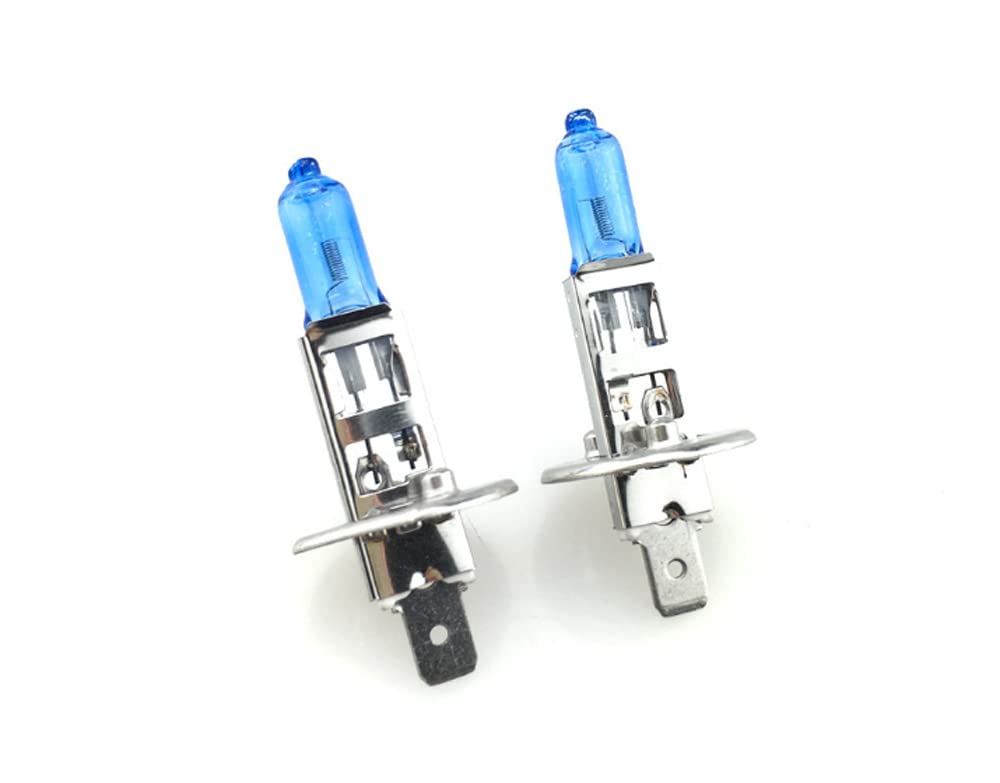 H1 Halogen Car Light Bulb Xenon White 12 V 55 W / 100 W 12 V DC (55 W) Pack of 2