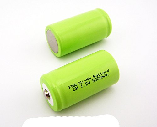 2X 1.2V 5000Mah Size C 2650Mm Battery High Top For Flashlight Radio Toys
