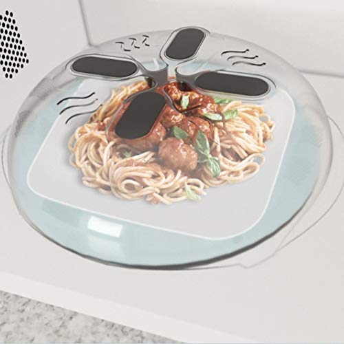 New Food Splatter Microwave Hover Anti-Sputtering Cover Oven Oil Heated Sealed Plastic Cover Dish Dishes Food Cover