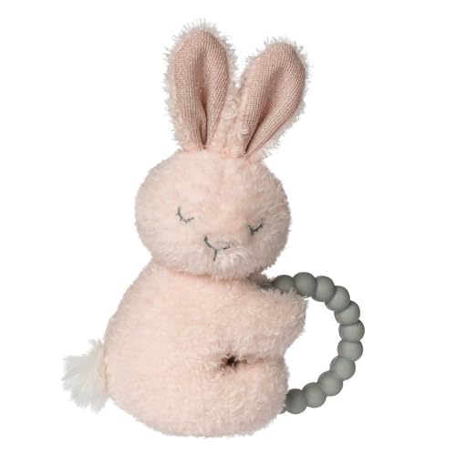 Mary Meyer Soft Baby Rattle with Soothing Teether Ring, 6-Inches, Pink Sweet Dr…