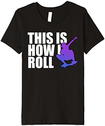 Kids This is How I Roll SkateBoarder T-Shirt 8 Black