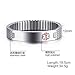 Free Engraving-Unisex Stainless Steel Medical Alert ID Stretch Bracelet for Men and Women, 7.6