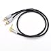 Monster Prolink Standard 100 Audio Cable Stereo 3.5mm to 2RCA 90° Angle -2M (6 Feet) Hi-Fi for Audiophile MP3 CD PC