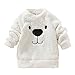 Timall Baby Girl Boy Cute Bear Furry White Comfortable Soft Thick Wool Sweater 0-3Years