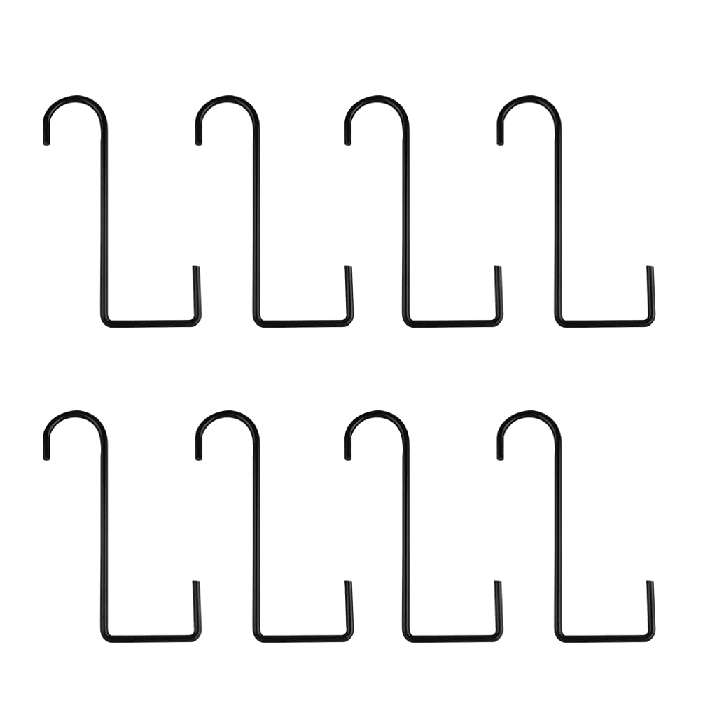 Cabilock 8pcs Flowerpot Hanger Planter Bracket Window Box Planter Bracket for Baskets Garden Wall Hanger