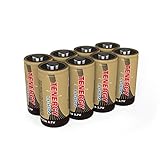 Arlo Certified: Tenergy 650mAh 3.7V Li-ion Rechargeable Battery for Arlo Security Cameras (VMC3030/VMK3200/VMS3330/3430/3530) RCR123A Batteries UL UN Certified 8 Pcs