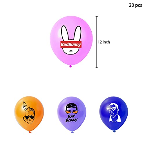 Bad Bunny party decorations, Bad Bunny birthday decorations set with a