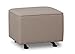 Delta Children Nursery Gliding Ottoman, Heather Grey