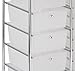 ECR4Kids 15-Drawer Mobile Organizer, White