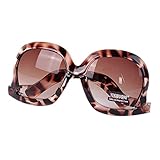 Xinhuaya Women Oversized Sunglasses Square Frame Bent Leg Shades Eyeglasses Goggles