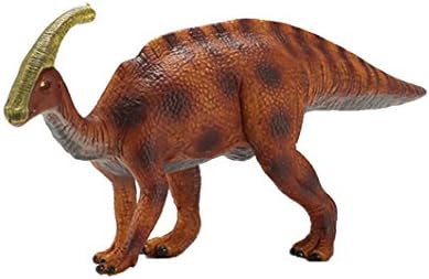 Dearmy Dinosaur Figures Toy Jurassic Classic Lifelike Kingdom Plastic Tyrannosaurus Rex Allosaurus Triceratops Model Fallen World Collection Children Kids Park 5 2 1 (Parasaurolophus)
