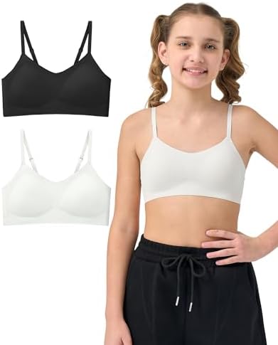 Amazon.com: Sascina Girls Sports Bras Cotton Training Bra for Teen