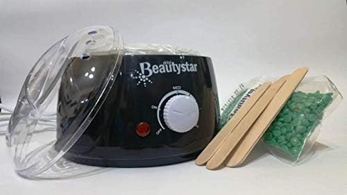 BeautyStar Wax Warmer, Electric Hair Removal Wax Heater with 100g