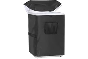 ZILOMI Chest Freezer Cover, Outdoor Deep Freezer Cover Waterproof, Fit for 3.5 Cubic Feet Chest Freezer Cover(23inchL X 22inchW X 34inchH),480D Oxford with zipper, No need to disassemble, Black