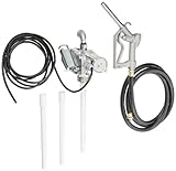 GPI 137100-01, EZ-8 Aluminum Fuel Transfer Pump, 8 GPM, 12-VDC, 0.75-Inch Manual Nozzle, 10-Foot Hose, 15-Foot Power Cord, Adjustable Suction Pipe