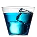Clear Plastic Cups | 9 oz. 100 Pack | Hard Disposable Cups | Plastic Wine Cups | Plastic Cocktail Glasses | Plastic Drinking Cups | Small Plastic Party Punch Cups | Bulk Party Cup | Wedding Tumblers