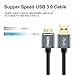 PIHEN Micro B Hard Drive Cable, USB 3.0 to Micro USB 3.0 Charge & Sync Cord with Aluminum Connector,Data Wire Compatible for Toshiba Canvio, WD External Hard Drive, Samsung Galaxy S5, and Note 3 (6FT)