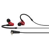 SENNHEISER In- Ear Audio Monitor, Red, Wired