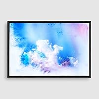Framed Canvas Wall Art Watercolor Cloud Canvas Prints Home Artwork Decoration for Living Room,Bedroom - 16x24 inches
