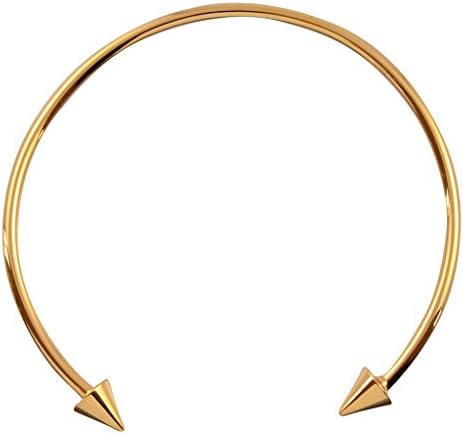 In Your Dreams 2 Spike Bangle Bracelet, Dainty Gold Plated Cuff Bracelet