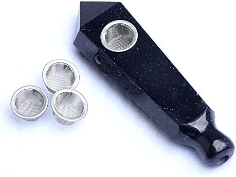 Hongjintian Natural Blue Godstone Quartz Crystal with carb &amp;3pcs Filters