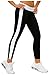 Hanxue Womens Gym Leggings Jogging Pants Side Stripe Tights