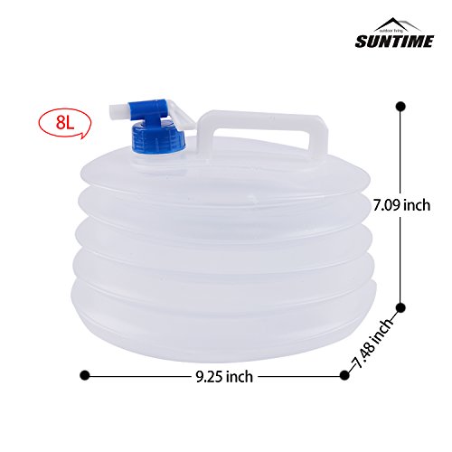 Suntime Canopy Weight Bags for Instant Legs Portable Foldable Water Carrier Bags Outdoor Sun Shelter, 4-Pack, Drinking Water Bags  for Camping/Climbing/Picnic/Survival Emergency - Thumbnail 4