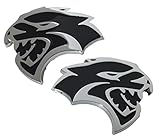 Hellcat Emblem (Larger Version) Replaces OEM for Dodge Mopar 68269896AA / 68269897AA SRT SRT8 BOTH Left & Right Fender