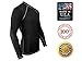 Rash Guard for Men Compression & Base Layer Shirt (Black - White Stitching Medium)