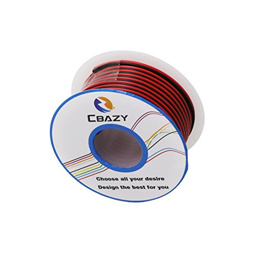 CBAZY™ 20AWG 2pin RED Black wire Hardwire 20ga Hook up Wire Cable Extension Cable 2 Wire 300V 8 Meter /26.2ft - Thumbnail 3
