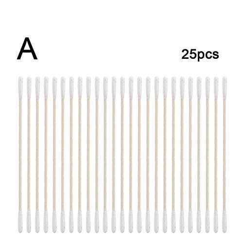 Itlovely 25x Disposable Cotton Swab Stick Cleaning Tool for AirPods Earphone Phone Charge Charging Port Accessories