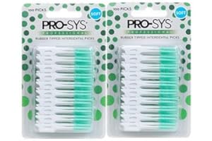 PRO-SYS® Soft Rubber Tipped Latex-Free Interdental Picks - 200 ct. (2 packs)