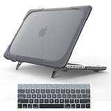 For Macbook Pro 15 Retina Case,StrongCase [Heavy Duty][Dual Layer] Hard Case Cover with Plastic Bumper for Apple Macbook Pro 15.4" with Retina Display (Compatible with A1398 2012-2015 Release) - Grey